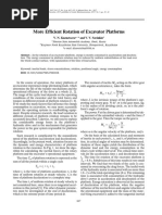 More Efficient Rotation of Excavator Platforms: V. N. Kuznetsova and V. V. Savinkin