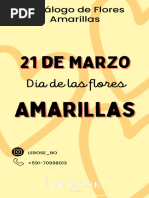 Catálogo Flores Amarillas - 21 de Marzo