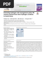 Evaluating Hydrogen Risk Management Policy PR Less - 2023 - International Journ