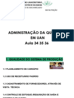 Aula 12 Administração Da Qualidade em UAN