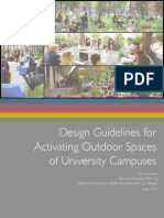 Design Guidelines For Activating Outdoor Spaces of University Cam