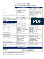 Academic Calendar 2024 - Re-Revised