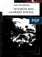 DURKHEIM, ÉMILE - La División Del Trabajo Social (OCR) (Por Ganz1912)