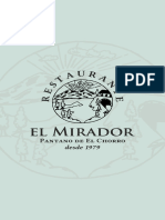 Carta El Mirador Ardales