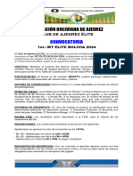 Convocatoria Nacional Abierto 1er IRT ÉLITE BOLIVIA 2024