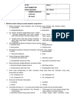 Soal PTS Akidah Akhlak Kelas 6