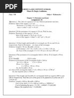 Assignment - 01 CH-11 VII Maths