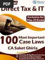 CA Final DT Case Law Book by CA Saket Ghiria