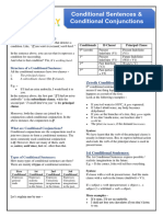 Conditional Sentence and Conditional Conjunctions