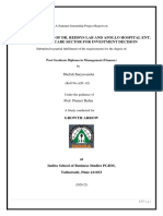 Analysis of Stocks of Dr. Reddys Lab and Apollo Hospitals Sip Report