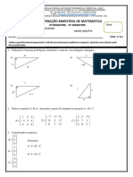 A - 2º Ano EJA Médio - Recuperação Bimestral Matemática