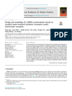 Design and Modeling of A MEMS Accelerometer Based On