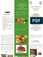 Triptico Alimentación