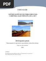 Especificaciones Geotecnia de Terracerías para Carreteras