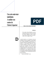 Artigo - Um Certo Mal-Estar - A Mulher Nos Contos de Clarice Lispector