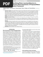 Motor Learning Behavoir in Voice Therapy