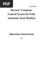 Raynen Computer Control System For Fully Automatic Sock Machine