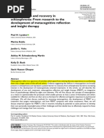 Metacognition and Recovery in Schizophrenia