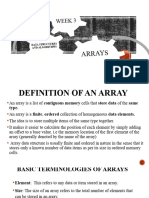 Arrays Week3