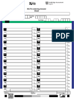 Ielts - Answer Sheet