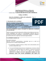 Guía de Actividades y Rúbrica de Evaluación - Fase 2 Fundamentación Conceptual.