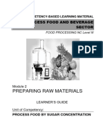 Q2 2preparing Raw Materials Sugar Concentration