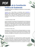 Historia de La Constitución Política de Guatemala