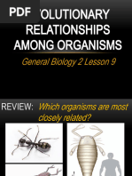 GB2 Lesson 9 Evolutionary Relationships Among Organisms