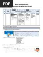 2° Grado - Modulo Dia Del Agua