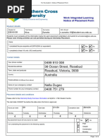 Placement Form