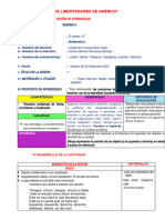 Sesion de Aprendizaje de Matemática - Derecha Izquierda