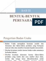 BAB III Bentuk-Bentuk Perusahaan