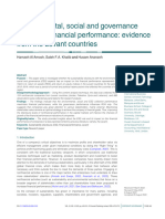 Financial Performance and Esg