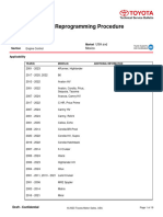 GTS+ ECU Flash Reprogramming Procedure: Service Category Engine/Hybrid System Section Market