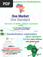 Overview ARSO-African Standards (AUDA-NEPAD) - ARSO Hermogene