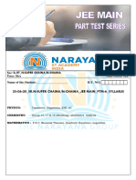 25.06.20 - SR.N-SC - N-C - JEE MAIN - PTM-6 - QP - P & C, Binomial Theorem, Quadratic Equations, Logarithm