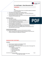 Assessment Task 3 - Activity 1 & 2 (Complete) Guideline Discussion