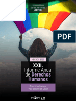 XXII. Informe Anual de DDHH Diversidad Sexual y de Genero 2023 Movilh