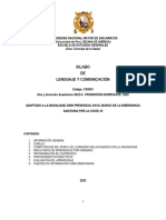 Silabo Lenguaje y Comunicación-2022-Primera Difusión