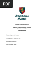 Trabajo Evaluación Unidad I (Sodimac)