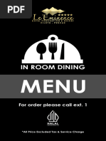 In Room Dining