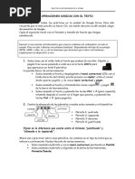 Word. Práctica #1 - OPERACIONES BÁSICAS CON EL TEXTO