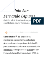 Municipio San Fernando (Apure) - Wikipedia, La Enciclopedia Libre