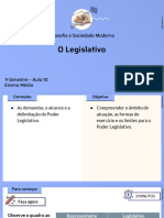 O Legislativo: Filosofia e Sociedade Moderna