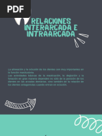 Relaciones Interarcada e Intraarcada