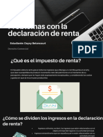 Problemas Con La Elaboración de La Declaración de Renta