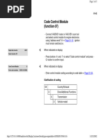 Code Control Module (Function 07) : Page 01-10