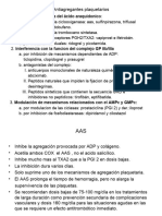 Unidad 25,26 Antiagregantes Plaquetarios, Anticoagulantes, Fibrinoliticos, Coagulantes