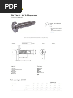 DIN 7504 N - Self Drilling Screws