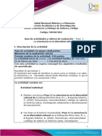 GuÃ - A de Actividades y Rãºbrica de Evoluciã N Paso 2 La Etnociencia en La Diversidad Cultural